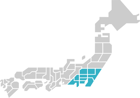 東京都、神奈川県、埼玉県、千葉県、茨城県、栃木県、群馬県、山梨県、静岡県(富士川以東)